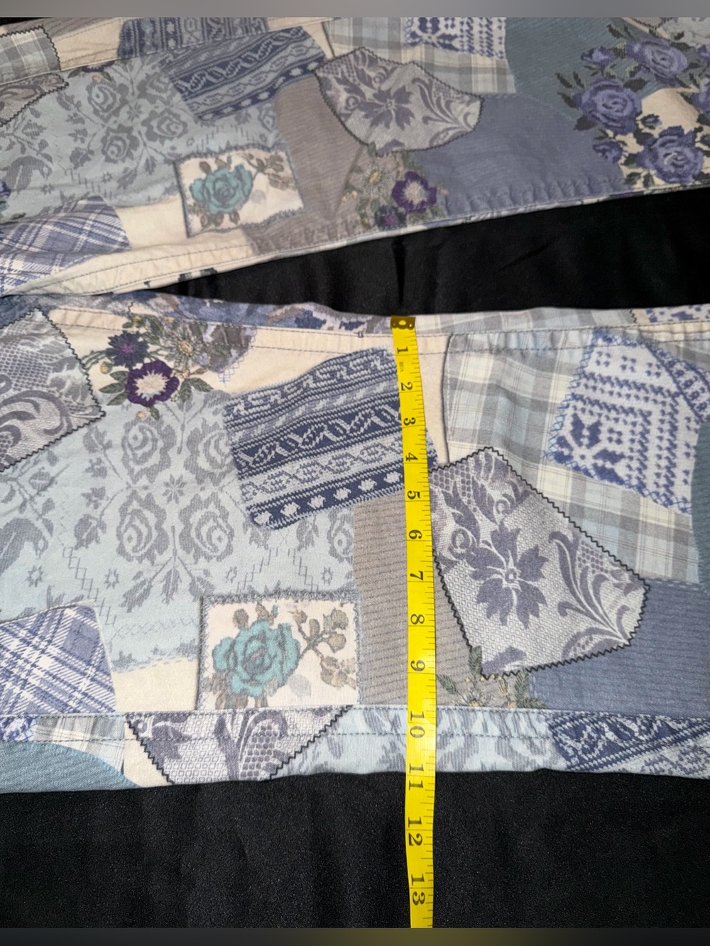 BDG Urban Outfitters Kayla Patchwork Wide Leg Pants Size 33 Low Rise Cottagecore - Picture 5 of 13
